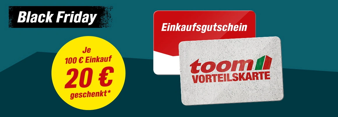 Je 100 € Einkaufswert 20 € geschenkt!*